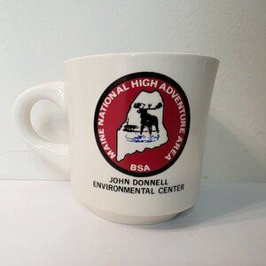 Vtg Boy Scout Coffee Mug Maine National High Adventure BSA John Donnell Envio